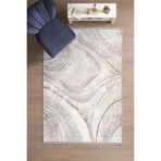 Anaska Home Pamuk Tabanlı Yumuşak Dokulu Salon Halısı 160x230 cm Kiremit Rengi Bambu Halı, NK_CLEAN2002TERRA