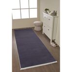 Anaska Home Salon Halısı Kaymaz Tabanlı Makinede Yıkanabilir Gri Peluş Post Halı 140 x 500 cm, NK_RABBIT1453GREY