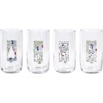 Anason İşleri Çelebi Sözlüğü, Su Bardağı 4'lü Set - Şeffaf - 365 ml