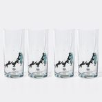 Anason İşleri Deniz Kedisi Rakı Kadehi 4'lü Set