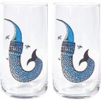 Anason İşleri Ejder Kule Su Bardağı 2'li - Şeffaf - 365 ml