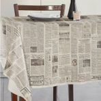 Anason İşleri Gerçek Gazete, Dikdörtgen Masa Örtüsü 140 x 215 cm - Renkli