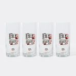 Anason İşleri Kuş Kuşa Rakı Kadehi 4'lü Set