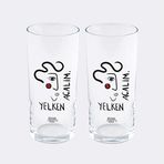 Anason İşleri Yelken Açalım Rakı Bardağı 2'li Set