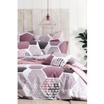 Anatolia 5805 Tex Pembe-Beyaz Tek Kişilik Uyku Seti