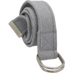 Anatolia Craft D Tokalı Dokuma Bay Bayan Genç Gri Spor Kot Taktik Kanvas Bez Kemer - 120 cm - Açık Gri