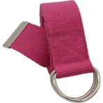 Anatolia Craft D Tokalı Dokuma Bay Bayan Genç Pembe Spor Kot Kanvas Bez Kemer - 105 cm - Altın - Pembe