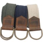 Anatolia Craft Derili Erkek Kadın Kız Genç Için D Tokalı Antik Halkalı Dokuma Yeşil Lacivert Bejkrem Taktik Spor Kanvas Kot Bez Kemer - 115 cm - Yeşil - Lacivert - Bej - Krem