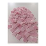 ANATOLİA MOZAİK Pembe Kare Vitray Cam Mozaik Taşı - Sanatsal Mozaik için yaklaşık 10 x 10 mm