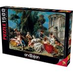 Anatolian 1500 Parçalık Kuş Avcıları Puzzle Eğlenceli Zihin Geliştirici Oyun 60 x 85 cm