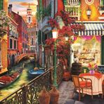 Anatolian 2000 Parça Venedik Kafe Puzzle - 96x66 cm