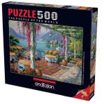 Anatolian 3578 Mor Salkımlı Teras 500 Parça Puzzle