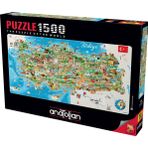 Anatolian 3793 1500 Parçalık Türkiye Haritası Puzzle