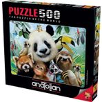 Anatolian 500 Parçalık Puzzle - Hayvanat Bahçesi Selfie 3596