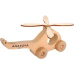 Anatoya Ahşap Iki Boyutlu Oyuncak Helikopter - Anatoya - Naturel Ahşap