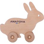 Anatoya Ahşap Iki Boyutlu Oyuncak Tavşan - Anatoya - Naturel Ahşap