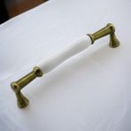 Anav Porselen Antik Sarı Kulp 160 Mm Mobilya Çekmece Mutfak Dolabı Dolap Kapak Kulplar Kulb Kulpu