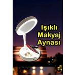 anaway shopping Büyüteçli Işıklı Makyaj Aynası, Işıklı Makyaj Aynası, 10x Büyüteçli Led Işıklı Seyahat Aynası,