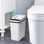 Anborry Banyo Akıllı Fotoselli Çöp Kovası, 2,2 Galon Otomatik Hareket Sensörü Kapaklı Çöp Kovası, Mutfak, Ofis, Oturma Odası, Tuvalet, Yatak Odası, RV için Elektrikli Su Geçirmez Dar Küçük Çöp Kovası