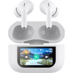 Anc Özellikli Bluetooth Kulaklık Lapas BTK-ZR76 Dokunmatik LCD Ekranlı Tws Kulak Içi V5.4 Beyaz