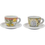 Ancap Edex Capriccio Italiano 180 ml 4 Parça 2 Kişilik Cappuccino Tabak ve Fincan Takımı