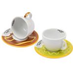Ancap Edex Goloserie 190 ml 4 Parça 2 Kişilik Cappuccino Tabak ve Fincan Takımı