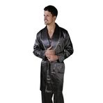ANCELO 333 SATEN PİJAMA TAKIM VE ROBDÖŞAMBR 3LÜ DAMAT ÇEYİZ SET FÜME XL