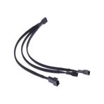 Ancheyn 4 Pin Fan Y PWM Çoklayıcı Splitter Kablosu 3 Pin 3 Port 4303