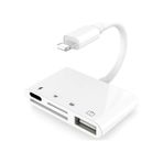 Ancheyn Lightning To Usb Lightning Micro Sd Tf Kart Okuyucu Çevirici Dönüştürücü Adaptör 4333