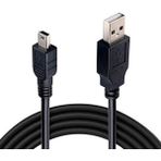 Ancheyn Mini USB To USB Data Şarj Kablosu 1.5 Metre 4575 - Siyah