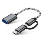 Ancheyn USB 3.0 OTG To Type C Micro USB Data Şarj Çevirici Dönüştürücü Adaptör 4901