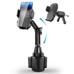 ANCHOM Havalandırma Klipsli Araba için Kupa Telefon Tutacağı, Genişletilebilir Tabanlı Araç için Yükseltilmiş Bardak Tutacağı, Cep Telefonu Yuvaları iPhone Samsung ile Uyumlu Tüm 4-7 inç Telefonlar
