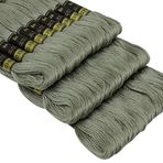 Anchor - Gri (0394) - DESI HAWKER - Set Lot of Cotton 6 Kat İplik İplik Çile Kanaviçe Nakış Örgü İpi