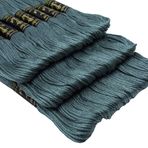 Anchor - Gri (0840) - DESI HAWKER - Set Lot of Cotton 6 Kat İplik İplik Çile Kanaviçe Nakış Örgü İpi