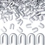 ANCIRS 100 adet 1/4 inç Spiral Boning Dikiş İpuçları İç Çamaşırı için, Paslanmaz Çelik Spiral Korse Boning Caps Kostüm Gelin Önlükleri Elbise DIY El Sanatları Dekorasyon