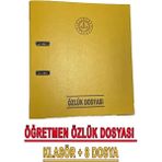 And Öğretmen Özlük Dosyası 8 Parça Klasör Sarı Renk A4 Ölçülerinde Kullanıma Uygun