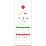 AND Renkli ve Resimli Çocuk Göz Eşeli - Snellen Göz Testi Tablosu (MDF) 70x25 cm
