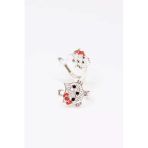Anda 925 Ayar Gümüş Hello Kitty Çocuk Küpesi