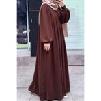 ANDE Asya Robalı Elbise- Acı kahve