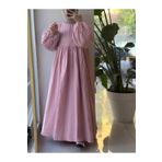 ANDE Classic Müslin Elbise- Toz pembe