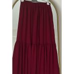 Ande Tesettür Katlı Etek - Bordo - 36 - 40