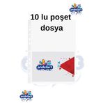 andelart 10 Adet A4 Şeffaf Dosya Föy Poşet Dosya