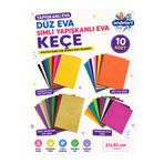 andelart 4 Lü Eva Seti(Keçe-s.yapışkanlı-yapışkanlı-düz)