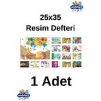 andelart Resim Defteri Spiralli Karton Kapak 15 Yp 25x35 1 Adet