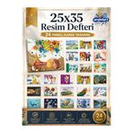 andelart Resim Defteri Spiralli Karton Kapak 15 Yp 25x35 24 Adet
