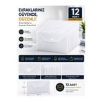 andelart Şeffaf A4 Çıtçıtlı Dosya 12 Li