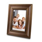 Andiker Resim çerçevesi 6 x 4, ahşap fotoğraf çerçevesi, şeffaf cam levha, vitrin, fotoğraflar, duvar veya masa tablası için fotoğraf çerçevesi, ev, kafe, restoran, düğün, doğum günü için (kahverengi)