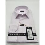 Andino Regularfit Lila Ince Kareli Erkek Gömlek Likralı Esnek Kumaş 045004-07 - 3XL