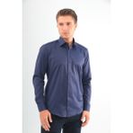 Andino Slimfit Lacivert Erkek Gömlek Likralı Dar Kesim Yapısıyla AS052012-22 - 2XL