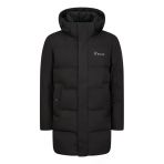 Andome Men Down Siyah Parka Erkek Siyah Uzun Mont 2Asadpmcnfw23